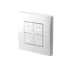 Yokis Trådløs batteritryk med 4 tryk, TLM4-UP, Zigbee, Bluetooth