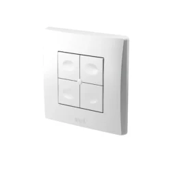 Yokis Trådløs batteritryk med 4 tryk, TLM4-UP, Zigbee, Bluetooth