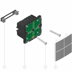 ZRB5120 MATRIX Z-Wave afbryder med dobbelt relæ til FUGA - Logic Group